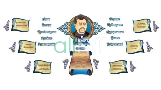Ахмет Байтұрсыновтың әдемі бейнелі стенді, красивый фигурный стенд Ахмет Байтурсынов [CDR]