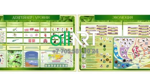Биология стенді екі тілде / Стенд по биологии двухязычный [CDR]