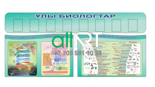 Биология бойынша Стенд, Стенд для кабинета Биологии в векторе [CDR]