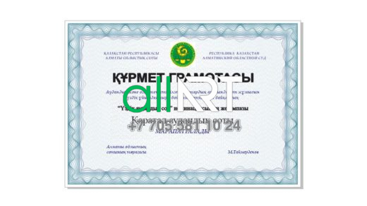 Әдемі өрнектері бар Құрмет грамотасы / Почетная грамота с красивыми узорами [CDR]