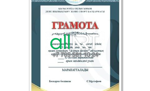 Қазақстан рәміздері бар Грамота / Грамота с символикой Казахстана [CDR]