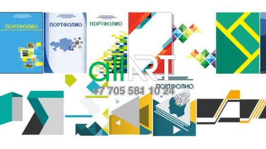 Вектордағы әртүрлі құжаттарға (портфолиоға) арналған мұқабалар жиынтығы / Набор обложек для различных документов (Портфолио) в векторе [CDR]