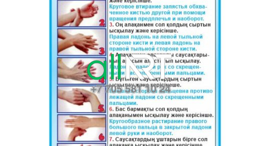 Қол жуу техникасы / Техника мытья рук (рус,каз) [CDR]