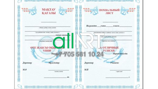 Вектордағы керемет жетістіктері үшін мақтау парағы / Похвальный лист за отличные успехи в векторе [CDR]