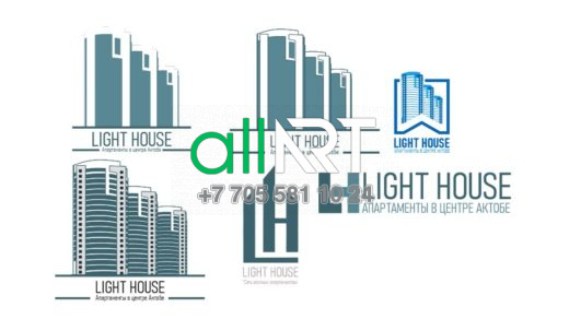 Логотип апартаментов города Light house [CDR]