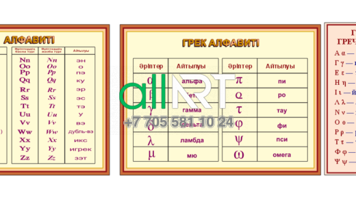 Латинский и греческий алфавит / Латын және грек алфавиті [CDR]