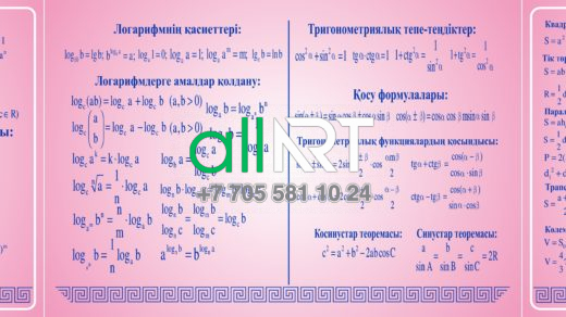 Математика кабинетіне арналған стендтер, Стенды для кабинета математики [CDR]