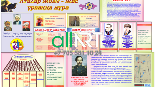 Оформление кабинета казахской литературы,истории с известными личностями / Белгілі тұлғалармен Қазақ әдебиеті кабинетін безендіру [CDR]