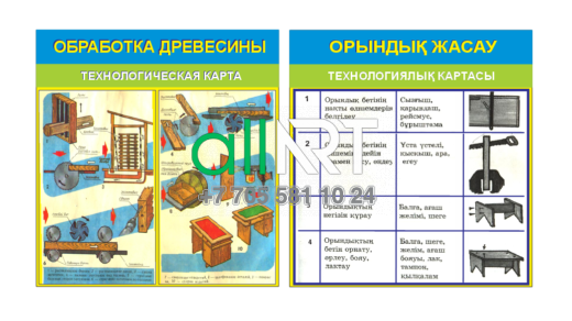 Ағаш өңдеу технологиясы кабинетіне арналған Стенд / Стенд для кабинета технологии по обработке древесины [CDR]