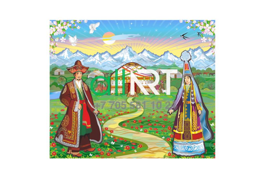 Красивый фон для Наурыз сцены, баннера [CDR]