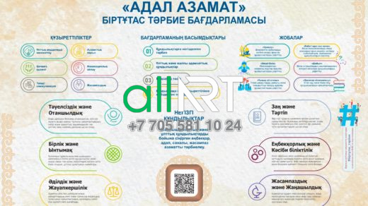 Адал Азамат смарт стенд с QR кодом [CDR]