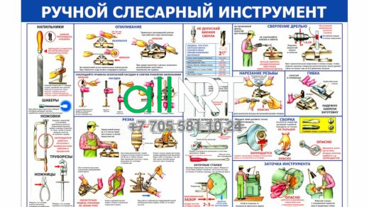 Қол слесарлық құралдар стенді / Стенд «Ручной слесарный инструмент» [CDR]